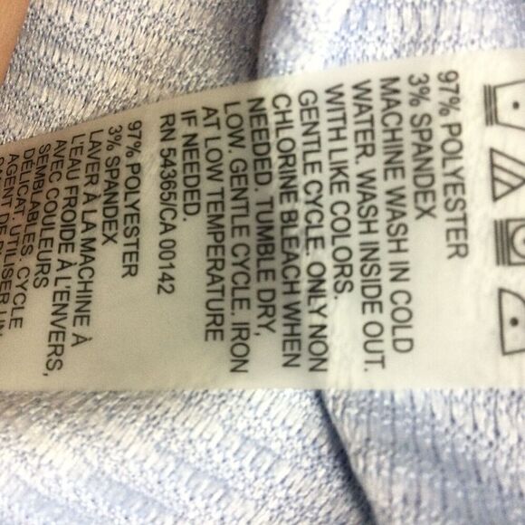 Allison Daley Drape Open Front Long Sleeve Knit Jacket Zip Pocket Pale Blue 14P - Picture 7 of 9